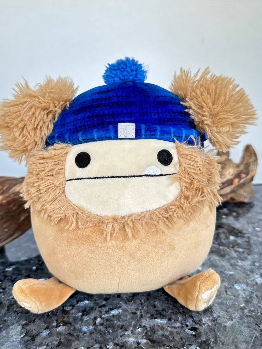 Squishmallows Benny The Bigfoot With Blue Beanie Hat, 6.5” Collectible Plush